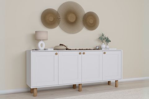 BOHEM SERİSİ NATURA KONSOL, BEYAZ, 180 CM