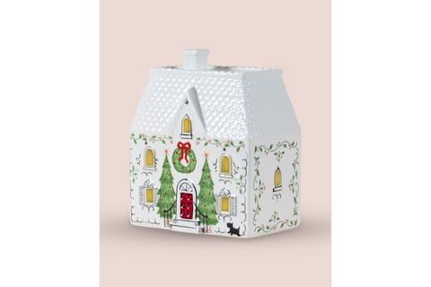THE MİA DEKORATİF LED IŞIKLI EV BİBLO,14X9X17 CM