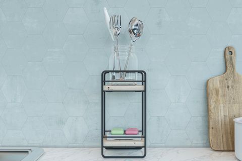 BİNO METAL MUTFAK RAFI ORGANİZER, 2 KATLI, SİYAH