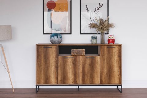 FURMET MODÜLER YUKON 4 KAPAKLI KONSOL CEVİZ