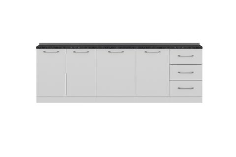 MİNAR 250 CM MUTFAK DOLABI BEYAZ 250-B1-ALT MODÜL