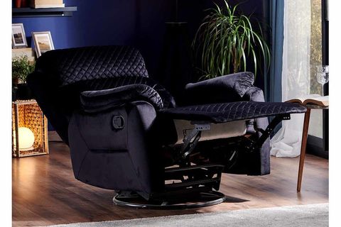 NİRON BLACK SALLANAN DÖNEN VE YATAN TV KOLTUĞU, SİYAH