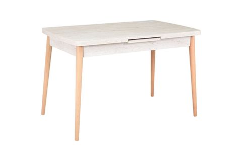 VİLİNZE MUTFAK MASA TAKIMI, GOLF TRAVERTEN, 70X120 CM