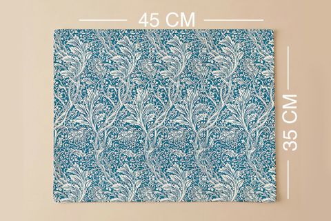 MAVİ BAHAR PAMUKLU DÖRT ADET AMERİKAN SERVİSİ