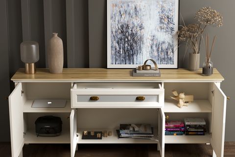 VALENA KONSOL ÇOK AMAÇLI DOLAP, 4 KAPAKLI 2 ÇEKMECELİ