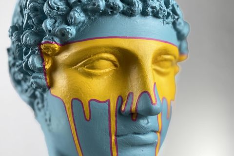 HERMES AUTUMN POP ART DEKORATİF ROMA YUNAN HEYKELLERİ