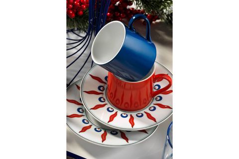 KÜTAHYA PORSELEN ÇİNTEMANİ 9730 DESEN KAHVE FİNCAN TAKIMI