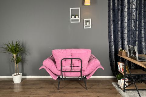MEGGY TEKLİ KOLTUK, PEMBE