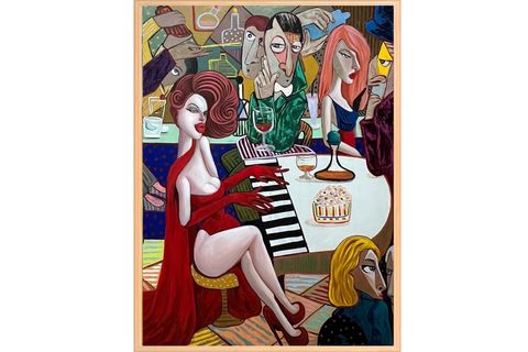 AHŞAP ÇERÇEVELİ DOĞUM GÜNÜ TABLO, 50X70