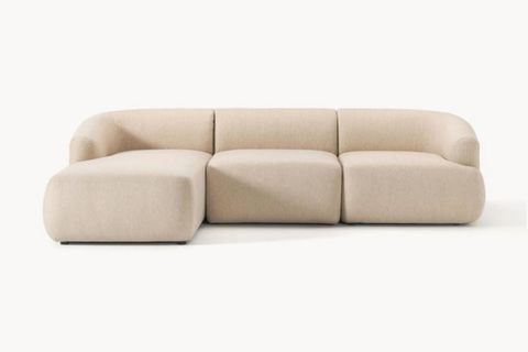 MİLA KETEN KÖŞE KOLTUK, SOL KÖŞE, BEJ