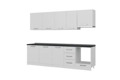 MİNAR VİOLA 275 CM MUTFAK DOLABI BEYAZ 275-B8