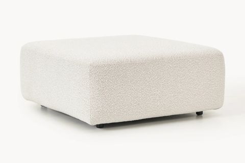 ALBA BUKLE PUF, BEYAZ