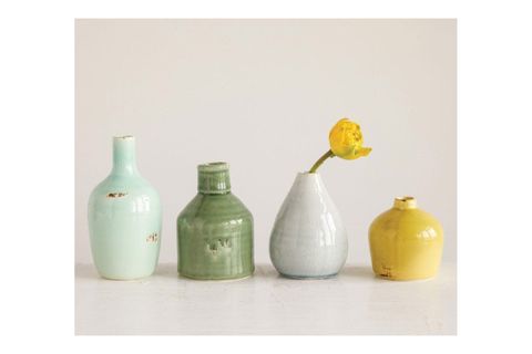DÖRTLÜ TERRACOTTA DEKORATİF VAZO SETİ