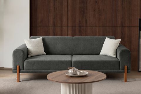 HAMBURG PLUS SIRT MEKANİZMALI ÜÇLÜ KOLTUK, ANTRASİT