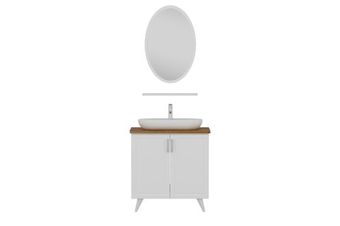 SANYA BANYO DOLABI AY2K138, BEYAZ, 85CM