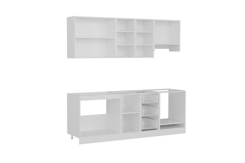 MİNAR DOLCE 220 CM MUTFAK DOLABI BEYAZ ANTRASİT 9