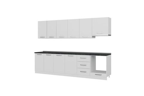 MİNAR BASİC 300 CM MUTFAK DOLABI BEYAZ 300-B6