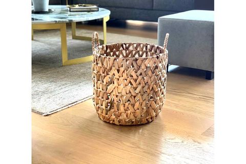 HASIR İRİ ÖRGÜLÜ SEPET NATUREL 36X39 CM