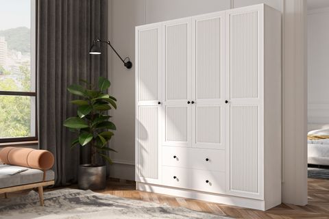 ATLAS 4 KAPAK 2 ÇEKMECE GARDIROP, 180 CM
