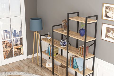 WOOD HOUSE KARDELEN KİTAPLIK ATLANTİK ÇAM
