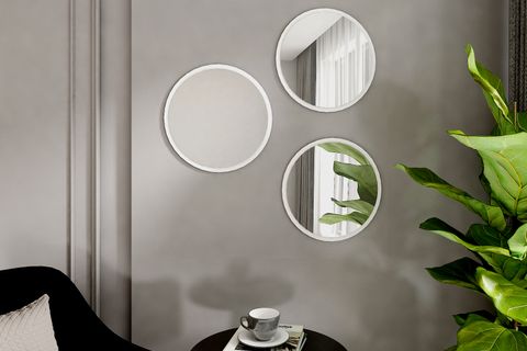 CAMEX MODERN AYNA, BEYAZ