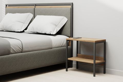 MODULAGO OTEL KOMODİN, İKİLİ, ANTRASİT CEVİZ