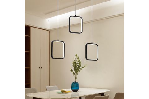 SYMBOL ÜÇLÜ DİKDÖRTGEN SARKIT LED AVİZE