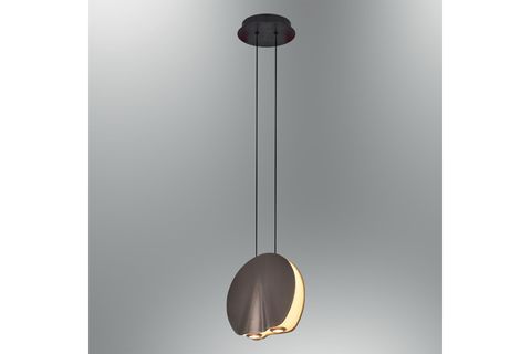 ÖZCAN AYDINLATMA OYSTER TEKLİ SARKIT, 20 CM PLATİN, 5732K-1A-24