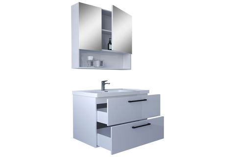 TETA HOME BATUM BANYO DOLABI TAKIMI, BEYAZ, 65 CM