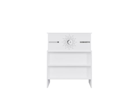 VENÜS HİLAL ÇEKMECELİ BANKO, SEKRETER MASASI, BEYAZ, 90 CM