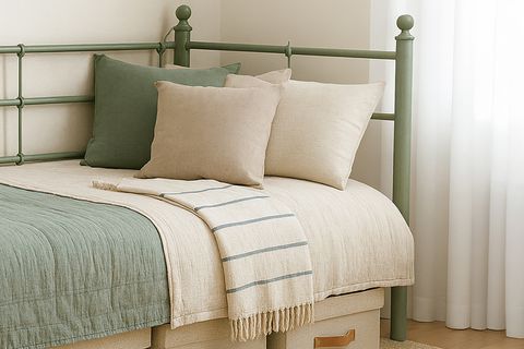 LALAS DAYBED TEK KİŞİLİK YEŞİL METAL KARYOLA, 90X200