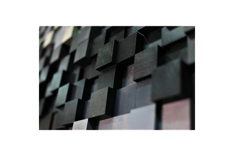 ARBE DESIGN NEW BLACK 3D HANDMADE WOOD WALL ART | AHŞAP DUVAR DEKORU, 30X66