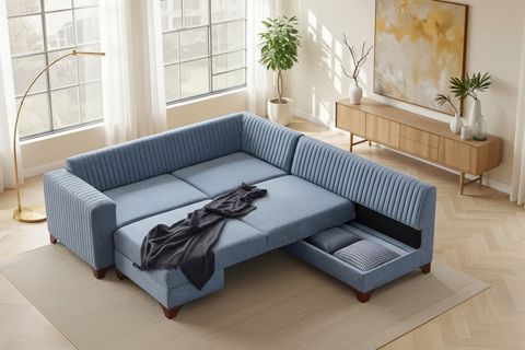 BERLİN KÖŞE KOLTUK, GRİ, SAĞ KÖŞE