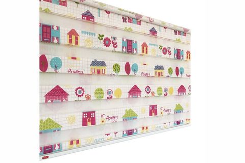 NAZA ZEBRA STOR PERDE KIZ ÇOCUK VE BEBEK ODASI PERDESİ CAPRİ 260 CM 130X260