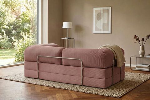 LEGOM YATAKLI AKTİVİTE KÖŞE KOLTUK GÜL KURUSU, 200X200