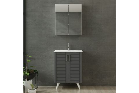 VERA BANYO DOLABI 65CM AY2K 2K2A ETJ BEYAZ ANTRASİT