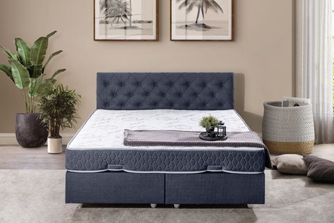 DOLCE BAZA BAŞLIK LETTO YATAK SETİ, LACİVERT, 150X200