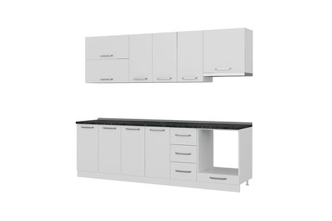MİNAR MİREL 260 CM MUTFAK DOLABI BEYAZ 260-B5