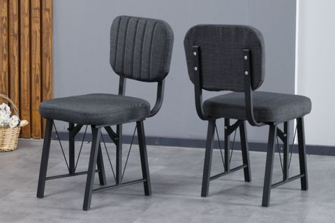 LAJMY EFES SABİT MUTFAK MASA TAKIMI, 1 SIRTLI BENCH, 2 SANDALYE, ANTRASİT, 70X110