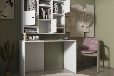 MODÜLER ÇALIŞMA MASASI, DUVAR DOLABI SETİ