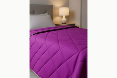 DORMEUR POLYCOTTON YORGAN FIRÇALI TEK KİŞİLİK, FUŞYA