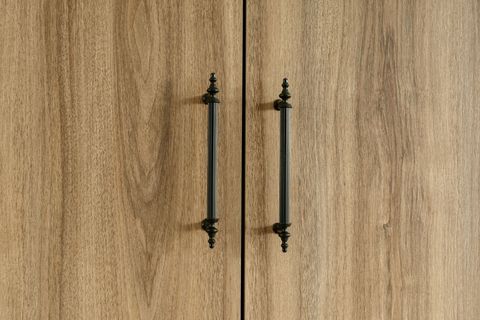 BLESK AYNALI ÇEKMECELİ GARDIROP, BEYAZ CEVİZ, 3 KAPAKLI