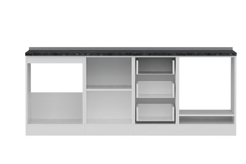 MİNAR 215 CM MUTFAK DOLABI BEYAZ 215-B3-ALT MODÜL
