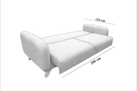 HERA SANDIKLI YATAKLI ÜÇLÜ KOLTUK, LACİVERT