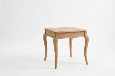 MAYLA YAN SEHPA, NATURAL AHŞAP, 56X56X57 CM