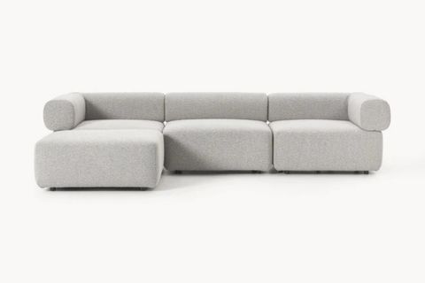 ALBA BUKLE MODÜLER KÖŞE KOLTUK, GRİ