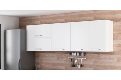 MİNAR 245 CM MUTFAK DOLABI BEYAZ 245-B2-ÜST MODÜL
