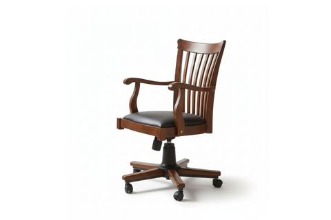 VENETTO SUNİ DERİ OFİS SANDALYESİ, CEVİZ