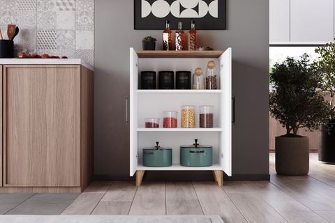 SARE ÇOK AMAÇLI DOLAP, BEYAZ ATLANTİK ÇAM, 3 RAFLI