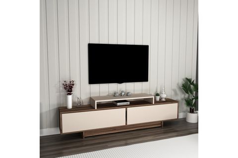 ARNETTİ GRASYAS DOLAPLI TV SEHPASI, LİDYA BEJ